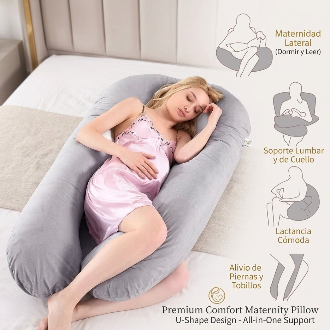 Almohada Materna En Tela Tercio Pelo | Comodidad antes y después del embarazo