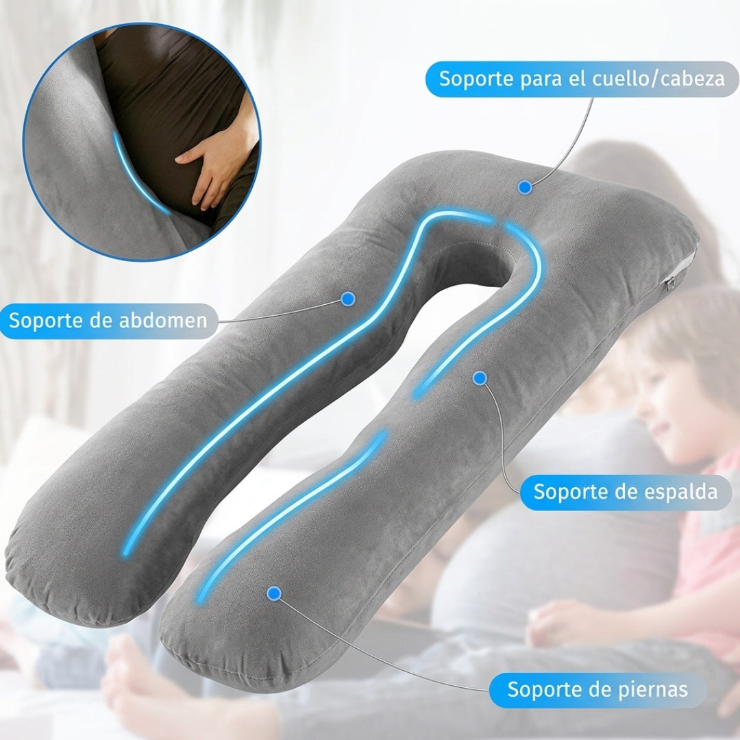 Almohada Materna En Tela Tercio Pelo | Comodidad antes y después del embarazo