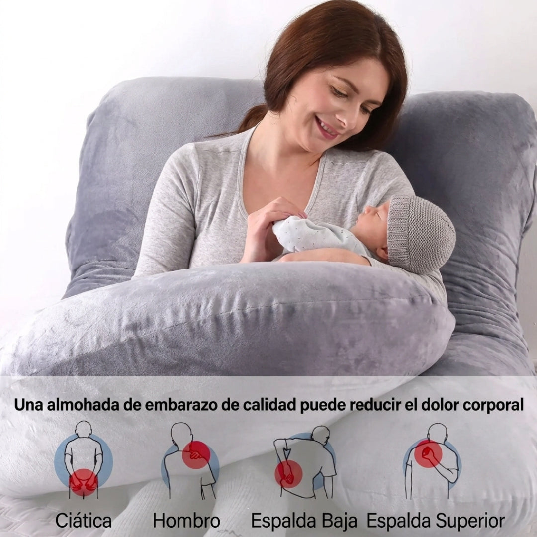 Almohada Materna En Tela Tercio Pelo | Comodidad antes y después del embarazo