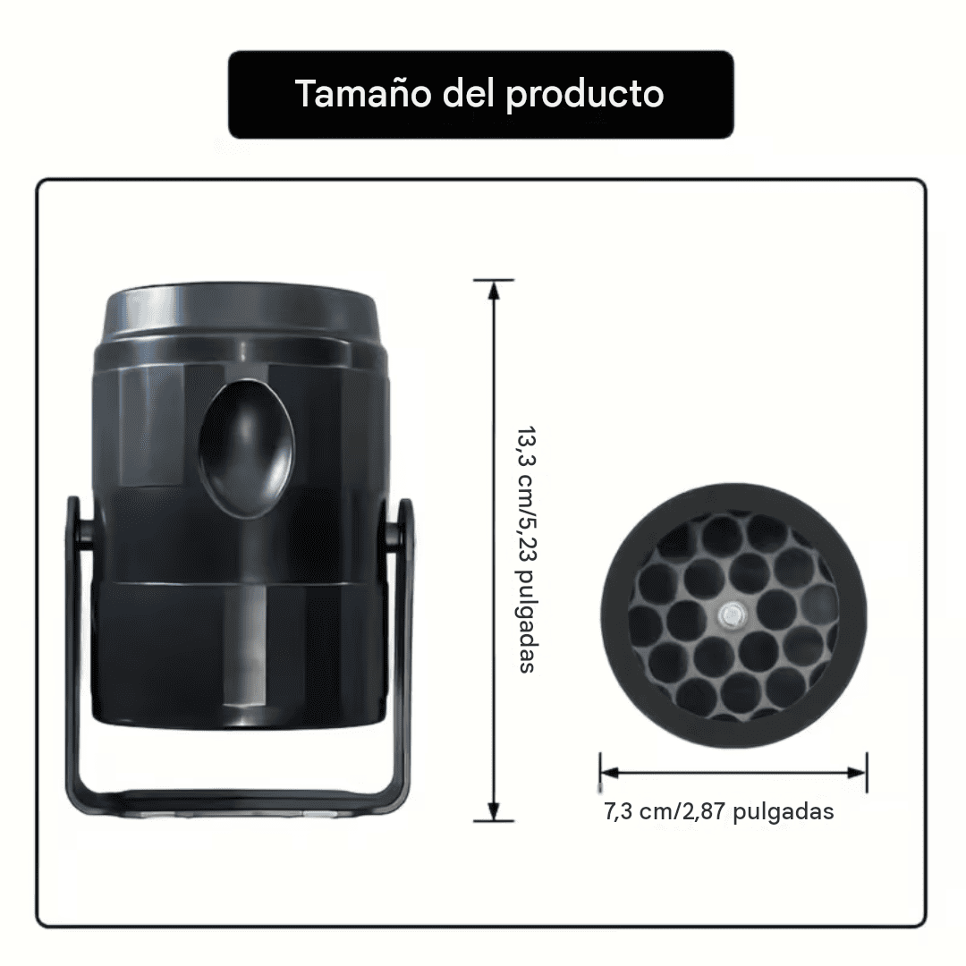 Proyector Led Navidad| Figuras giratorias, ideal para decorar interiores y exteriores.