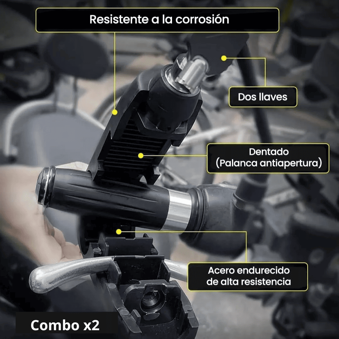 Candado de seguridad Antirrobo para moto | Mecanismo de llave para frenar tu moto y mantenerla segura