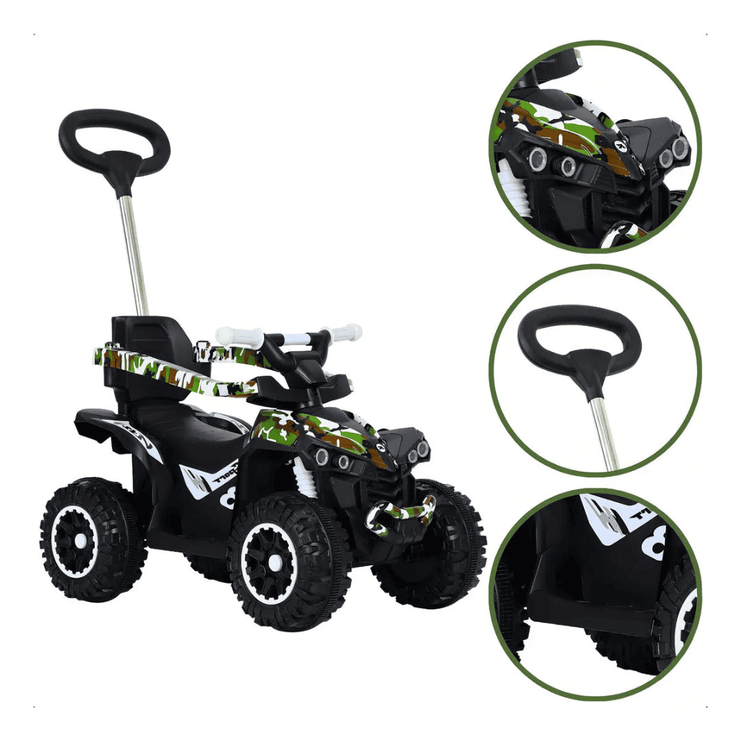 Buggy Cuatrimoto Eléctrica Montable| Control Remoto y Bluetooth para niño y niña