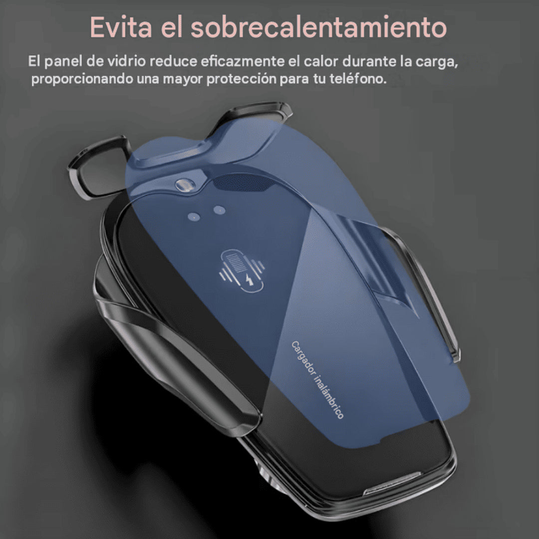 HolderGrip |Soporte de celular Inteligente con carga Inalámbrica rápida y sensor para Carro
